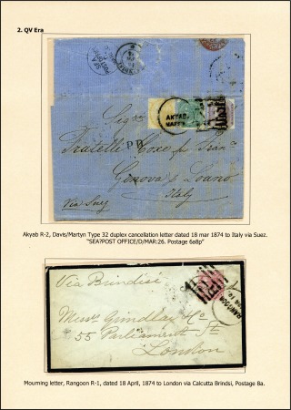 Stamp of India INDIA USED IN BURMA: 1823-1949, Exhibition collect