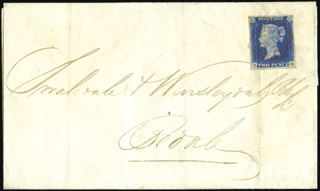 Stamp of Great Britain » 1840 2d Blue (ordered by plate number) MAY DATE: Plate 1 EB with good to very good margin