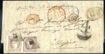 Stamp of Spain 1871 Cover franked 12C brown (2) bearing indistinc