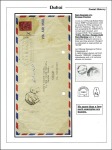 Stamp of United Arab Emirates » Dubai 1963 & 1964 Envelopes with postal stationery cut-o