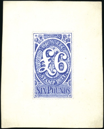 Stamp of Australia » Victoria 1884-96 £6 Handpainted essay of the adopted design