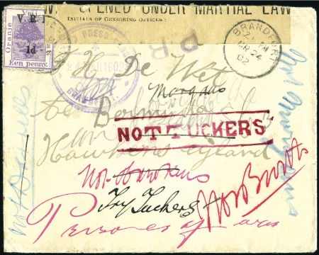 Stamp of South Africa » Anglo Boer War 1900-02 Overseas Prisoner of War Camp mail extensi
