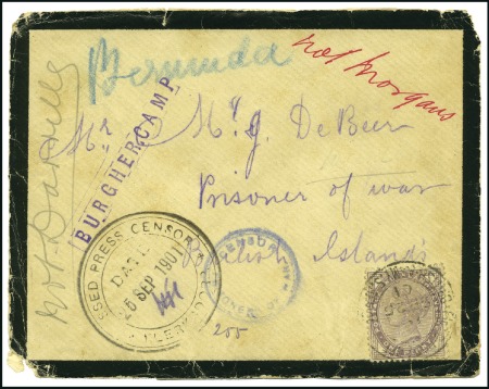 Stamp of South Africa » Anglo Boer War 1899-1902 Civilian refugee Camp mail extensively w