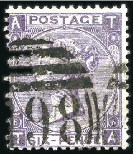 Stamp of Great Britain » 1855-1900 Surface Printed 1865 6d Lilac pl.6 TA (with hyphen) with WATERMARK