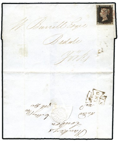 Stamp of Great Britain » 1840 1d Black and 1d Red plates 1a to 11 6TH MAY: FIRST OFFICIAL DAY OF USE

Plate 1a OE 