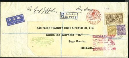 Stamp of Great Britain » King George V 1933 (June 2) 2nd South America Zeppelin Flight, l