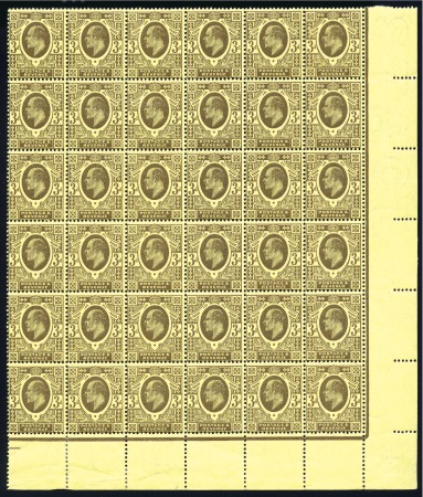Stamp of Great Britain » King Edward VII 1911 3d Purple on Lemon, Harrison, perf.14x14, in 