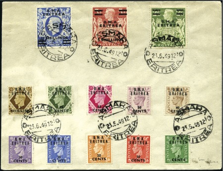 Stamp of Switzerland / Schweiz 1949 (Jun 23) Envelope with 1948-49 GB overprinted