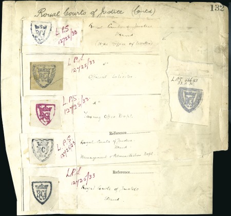 Stamp of Great Britain » Officials ROYAL COURTS OF JUSTICE: Striking proof of various