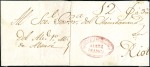 Stamp of Ecuador » Pre-Adhesive Covers 1831-34 (circa), Official wrapper and two fronts, 