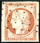 Stamp of France » Collections 1849 Petite sélection dont 15c vert (x4), 40c oran
