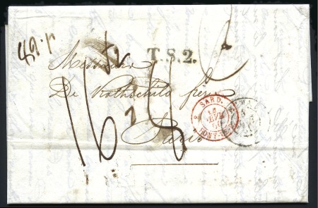 Stamp of Large Lots and Collections 1830-80, +200 stampless covers to France from GB, 