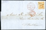 Stamp of Germany » Germany Collections and Large Lots 1851-65, Five better covers incl. Hamburg, Hannove