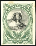 Stamp of Egypt » 1888-1906 New Currency 1906 Essay of Bradbury Wilkinson Sphinx & Pyramid 
