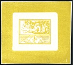 Stamp of Great Britain » Channel Islands » Jersey 1943-44 1/2d half sized cut-down die proof essays 