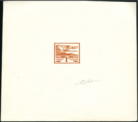 Stamp of Great Britain » Channel Islands » Jersey 1943-44 1/2d to 3d set of die proofs on wove paper
