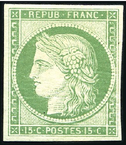 Stamp of France Réimpression officielle de 1862: Série complète de