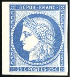 Stamp of France Réimpression officielle de 1862: Série complète de