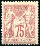 Stamp of France » Collections 1849-1900, Collection avancée avec une qualité au-