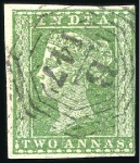 Stamp of India USED IN PENANG: 1854 1/2a to 4a with "B/147" numer