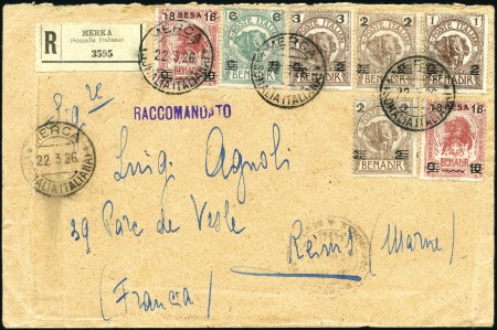 Stamp of Italy 1926-43, 20 covers incl. 14 flown to Venezuela or 