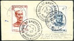 Stamp of Colonies françaises » Madagascar (Poste française) 1895-1956, Intéressant lot de lettres dont combina