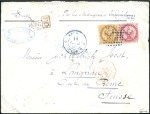 Stamp of Colonies françaises » Réunion 1852-1900, Lot de 27 meilleures lettres dont une s