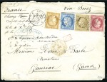 Stamp of Colonies françaises » Réunion 1852-1900, Lot de 27 meilleures lettres dont une s