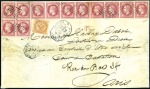 Stamp of Colonies françaises » Réunion 1852-1900, Lot de 27 meilleures lettres dont une s
