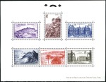 Stamp of France » Blocs et Feuillets 1946-47, Quatre BLOCS SPECIAUX: PA 20 dentelé, 761