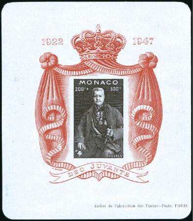 Stamp of Colonies françaises » Monaco 1939-46, Superbe ensemble de feuilles et morceaux 