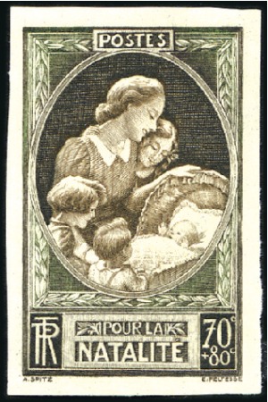 Stamp of France » Collections 1930-45, Lot de feuilles et morceaux dont feuille 