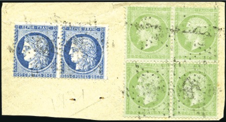 Stamp of France » Collections 1849-1980, Lot de classiques dont n°5 obl., 20 *, 