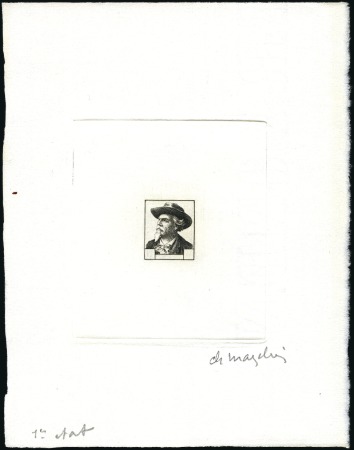 Stamp of France 1936-47, Lot de 23 épreuves d'artiste sur les homm