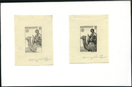 Stamp of Colonies françaises » Colonies Francaise Collections et Lots 1935-46, Lot de 85 épreuves d'artiste des colonies