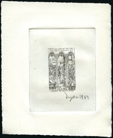 Stamp of Colonies françaises » Monaco 1944 Fêtes de Ste Dévote, 18 épreuves d'artiste co