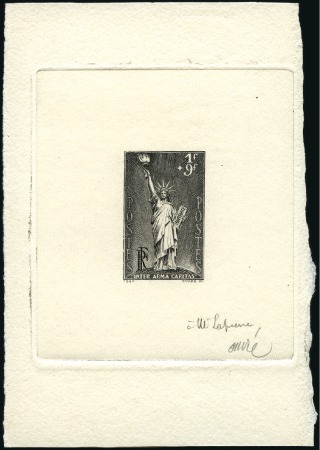 Stamp of France 1937 Réfugiés politiques, Projet non adopté avec l