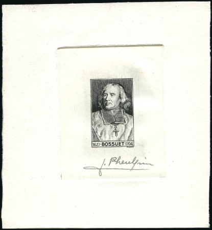 Stamp of France 1954 Bossuet, Projet non adopté en épreuve d'artis