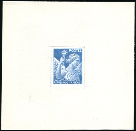 Stamp of France 1939-41 Iris, 4 épreuves d'artiste dont trois sans