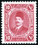 Stamp of Egypt » 1864-1906 Essays 1922 Essays of Harrison & Sons, 5m brown, 10m red,