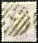 Stamp of Portugal 1870-77 King Luiz, straight labels, attractive min
