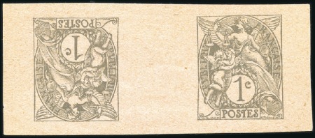 Stamp of France 1900 TYPE BLANC Petit ensemble sur pages dont non 