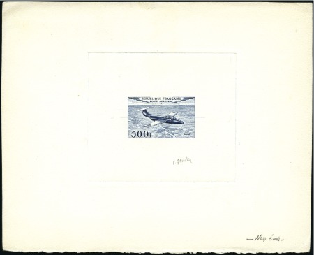 Stamp of France 1949-59, Lot sur pages dont 7 épreuves d'artiste d