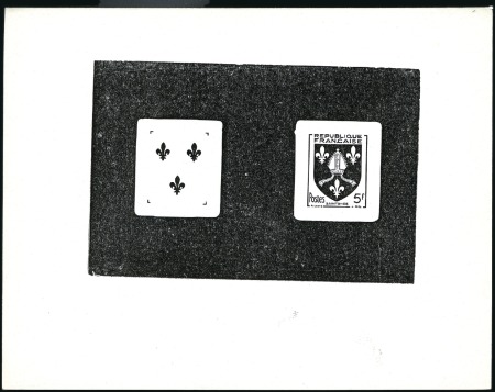 Stamp of France 1942-62, BLASONS Lot de 23 épreuves d'artiste et 1