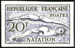 Stamp of France 1924-68, JEUX OLYMPIQUES Collection sur pages dont