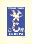 Stamp of France 1956-66, EUROPA CEPT Collection sur pages dont sup