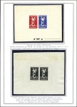 Stamp of France 1956-66, EUROPA CEPT Collection sur pages dont sup