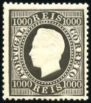 Stamp of Portugal 1879-84 King Luiz, new colours, attractive mint & 