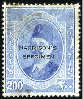 Stamp of Egypt » 1922-1936 King Fouad I Definitives 1923-24 First Portrait Issue, demonstration proof 
