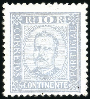 Stamp of Portugal 1892-93 King Carlos, remarkable mint & used select